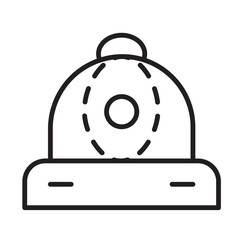 Chinese Decorations Hat Line Icon