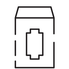 Asian Box Chinese Line Icon