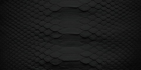 black snake skin background, natural reptile leather texture. - 793395128