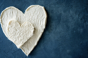 Abstract creamy textured background of decorative interior plaster stucco or paint.