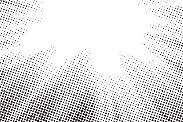 Dynamic Grunge Halftone Vector Banner Design for Creative Projects
