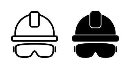 Helmet icon vector isolated on white background. Motorcycle helmets. Racing helmet. construction helmet icon. Safety helmet
