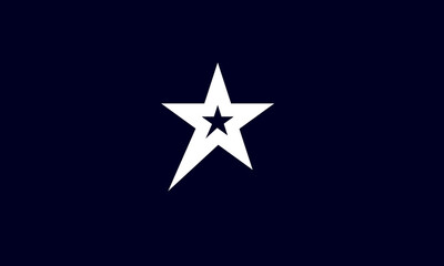 Star Logo Minimalist Modern Black 