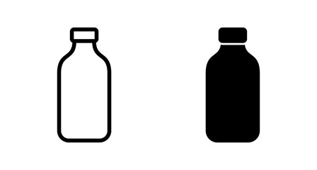 Bottle icon vector isolated on white background. Bottle vector icon