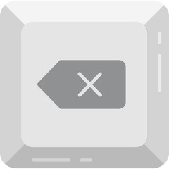Obraz premium Backspace key Icon