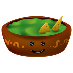 Guacamole con totopos