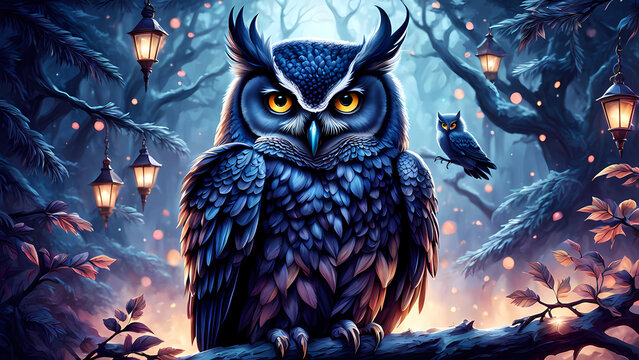 owl images for walpeper and Generative AI backgrounds