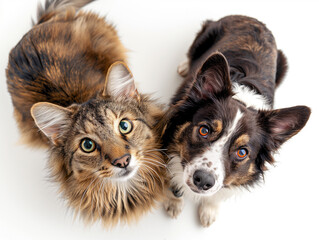 Fototapeta premium cat and dog