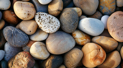 Beautiful beach stones