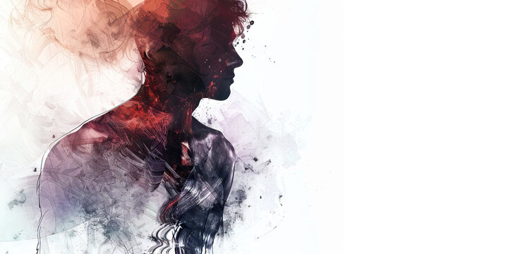 Emptiness: The Hollow Chest and Echoing Void - Visualize a hollow chest with an echoing void inside, illustrating the feeling of emptiness and loss