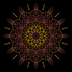 mandala art for template background