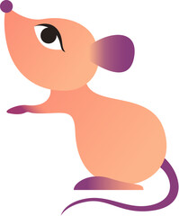 Cute mouse symbol
