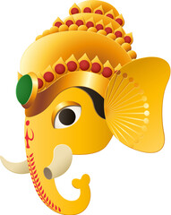 Side view of deity Ganesha