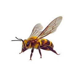 Honey Bee on a Yellow Dandelion 4k