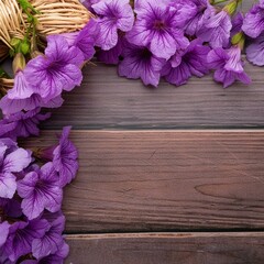 mother's day purple flowers scattered around the edges for wallpaper 68167