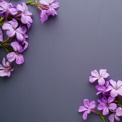 mother's day purple flowers scattered around the edges for wallpaper 15223