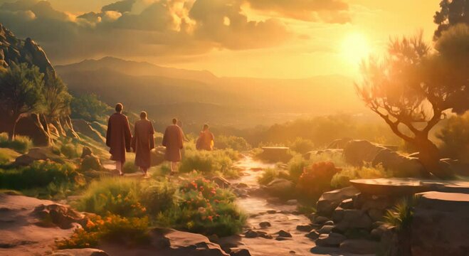 scenes of Jesus' final days, from his agonizing prayer in the Garden of Gethsemane to his crucifixion on the cross and glorious resurrection, with very sharp details conveying the profound mystery and