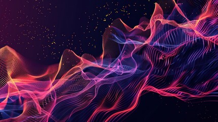 Abstract neon background. AI generated