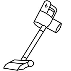 Cordless Vacuum Cleaner handdrawn doodle illustration