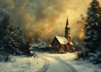 snowy scene church steeple road gorgeous dreamy breathtaking adventurer warm illumination wow wonder devotion header