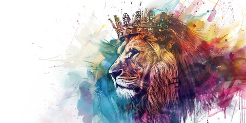 Lion of Judah: The Lion and Crown - Imagine Jesus as a lion with a crown, illustrating his role as the Lion of Judah.