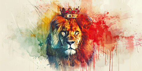 Lion of Judah: The Lion and Crown - Imagine Jesus as a lion with a crown, illustrating his role as the Lion of Judah.