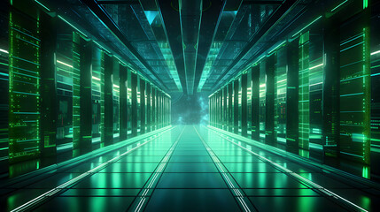 Digital technology futuristic data center abstract graphic poster web page PPT background