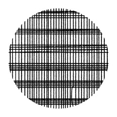 Circle hand drawn hard line texture vector