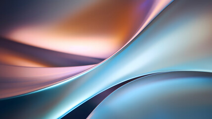 Naklejka premium Digital technology silver wave curve abstract poster web page PPT background