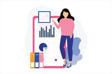 Business Finance Flat Illustration Design