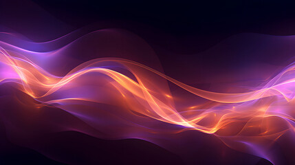Obraz premium Digital technology purple yellow geometric abstract poster web page PPT background