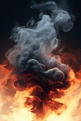 Fototapeta premium fire emoji, energy and power concept, Fire Element