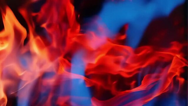 メラメラ燃える炎の動画