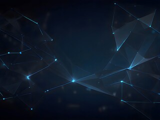Default Abstract futuristic technology with polygonal shapes