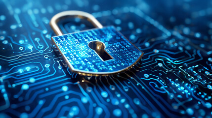 Abstract Background Illustrating Operational Technology (OT) Security, Encompassing Layers of Digital Defenses and Vigilant Protectors Safeguarding Critical Infrastructures