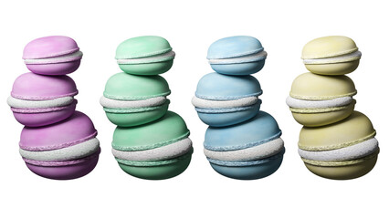 Macaron, colorful, cute, illustration, looks delicious