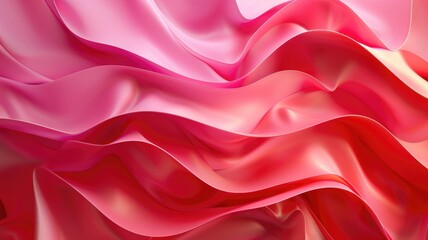Vibrant pink and red wavy abstract background