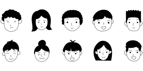 Doodle Face Illustration