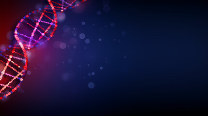 3D rendering of double helix DNA
