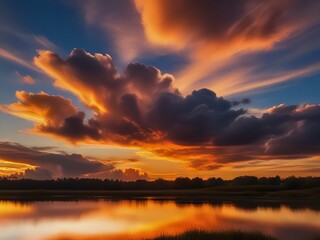 Obraz premium sunset in the sky