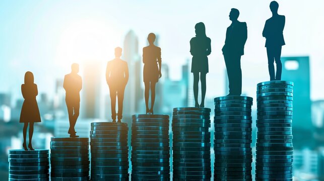 Show Wealth Accumulation and Attracting Talent, depicting a thriving company attracting top professionals