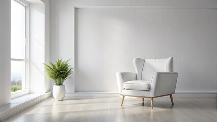Naklejka na ściany i meble modern bright interiors apartment Living room