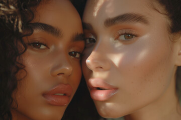 Obraz premium Clean Beauty Makeup Ad