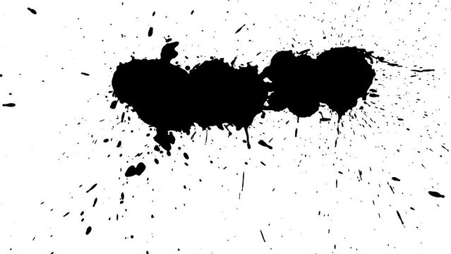 ink transition splatter blot spreading left to right turbulent moving abstract painting animation background new cool nice motion dynamic contemperary beautiful 3d rendering 4k footage
