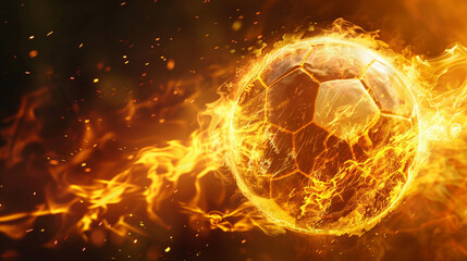 A blazing ball leaves a trail of brilliance,