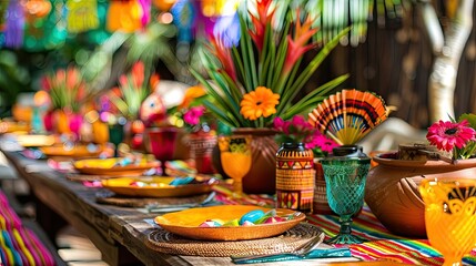 Vibrant and festive table decor to spice up your Fiesta celebrations