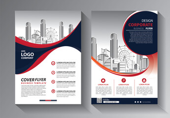Corporate Book Cover Design Template in A4. Can be adapt to Brochure, Annual Report, Magazine, Poster, Business Presentation, Portfolio, Flyer, Banner, Website.