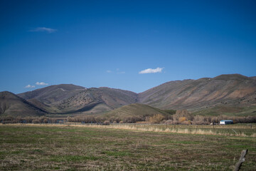 Utah Farms Farmland Mountains and Hills