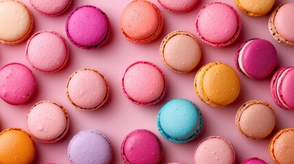Obraz premium Cosmetics inspired by the colors and sweetness of macarons