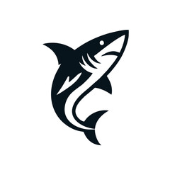 shark logo icon vector illustration